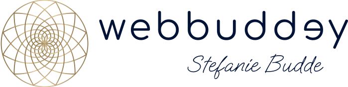 Logo von webbuddey - Stefanie Budde mit Web-Icon